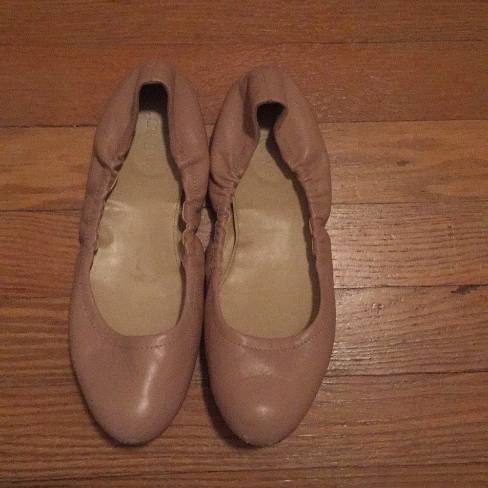 J crew beige flats